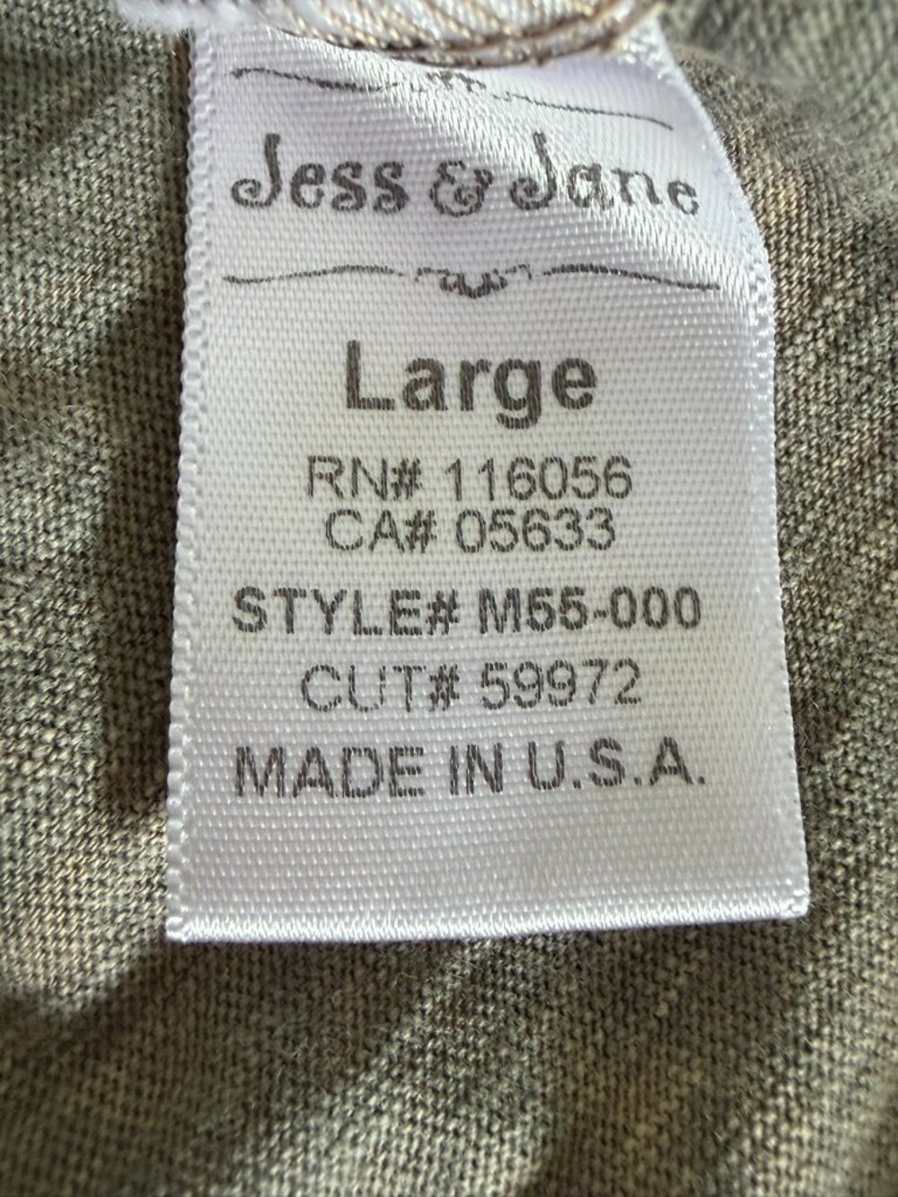 Jess & Jane Cotton Mineral Wash Art-To-Wear Tunic Whimsigoth A-Line Gray USA L - Picture 8 of 12